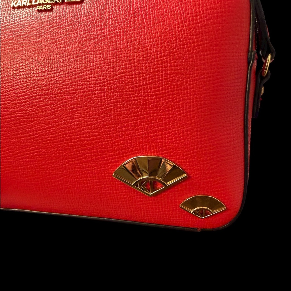 Karl Lagerfeld Red Maybelle Crossbody Bag (A576). NWOT. - Picture 3 of 10